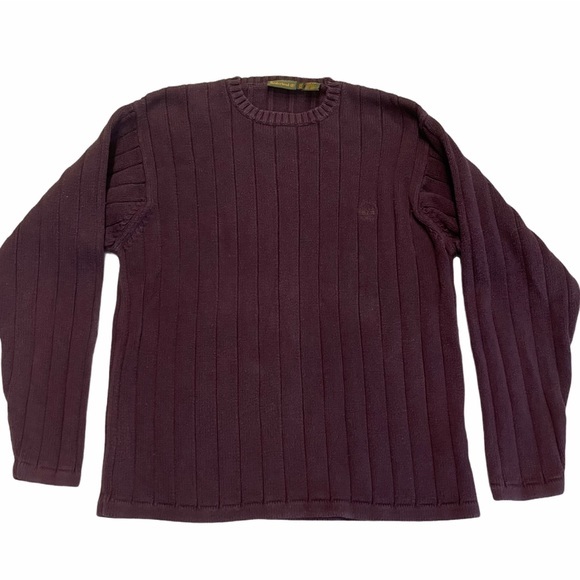 TIMBERLAND Purple Long Sleeve Crew Neck Sweater - Picture 1 of 10
